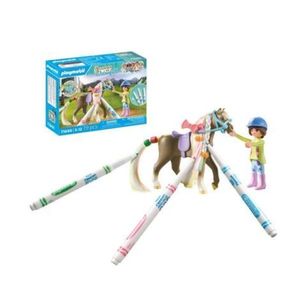 Playmobil - Cal cu par si creioane Crayola imagine