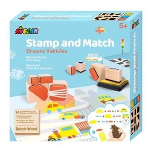 Set creativ cu stampile - Vehicule imagine