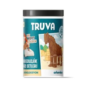Arkerobox - Mini set arheologic educational si puzzle 3D, Grecia Antica, Calul Troian imagine