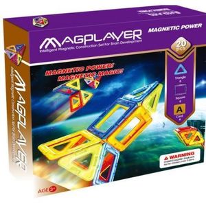 Joc de constructie magnetic - 20 piese imagine