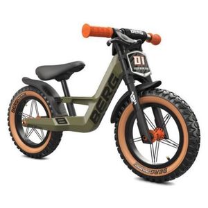 Bicicleta copii 2-5 ani, fara pedale, Berg Biky Trail Verde Cu Frana De Mana, Berg Toys BT24747200 imagine