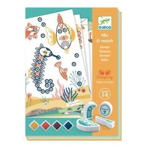 Joc creativ cu stampile Animale surprinzatoare, Djeco imagine
