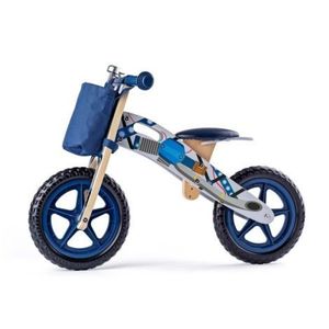Bicicleta copii 2-5 ani, fara pedale, Albastru, Woodyland 93065 imagine