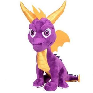 Jucarie din plus si material textil Spyro sezand, 32 cm imagine