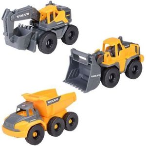 Set Dickie Toys Construction Set cu 3 vehicule 16 cm imagine