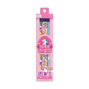 Creioane grafit HB, Unicorni - Set de 12 imagine