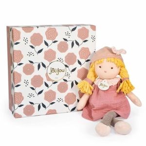 Papusa Eva, 30 cm, material textil, roz imagine
