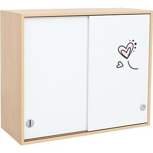 Dulap superior cu inimioare din set mobilier gradinita Gradina cu Povesti imagine