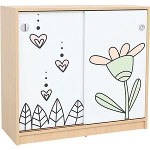 Dulap cu margareta din set mobilier gradinita Gradina cu Povesti imagine