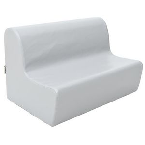 Canapea mica gri din spuma, masura 0, 65 x 44, 5 x 42 cm, 20 cm inaltime sezut, cresa si gradinita imagine