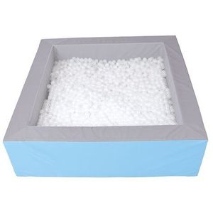 Piscina patrata 2x2 m, inaltime 60 cm, cu lumina colorata si 3000 bile incluse imagine