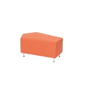 Puf pentru sala de asteptare, relaxare Star Orange, 90 x 60 x 44 cm, rezistent la foc imagine