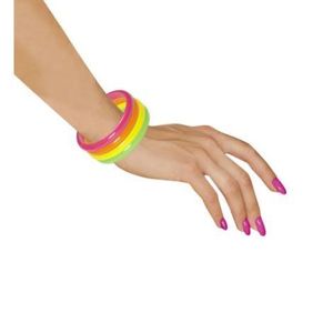 Set bratari multicolore neon imagine