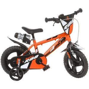 Bicicleta copii 3-5 ani, 12 inch, Portocaliu, Dino Bikes DB412UL26R88 imagine