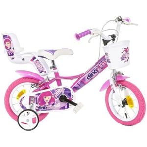 Bicicleta copii 3-5 ani, 12 inch, Fairy Roz, Dino Bikes DB124RSN09FY imagine