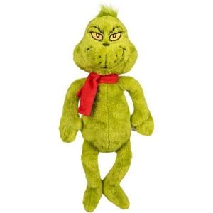 Jucarie din plus Grinch cu fular, 35 cm (asezat) imagine