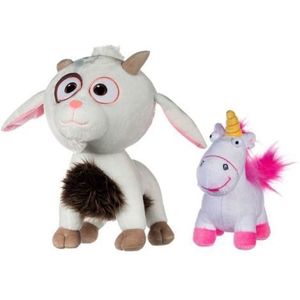 Set 2 jucarii din plus Unigoat 27 cm si Unicorn 16 cm, Minions imagine