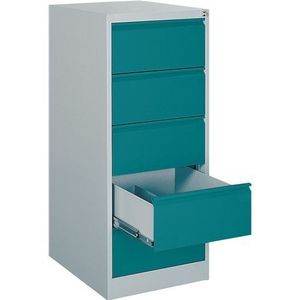 Dulap metalic cu sertare pentru documente format A5, dim 128.5 x 5, 5 x 63 cm, ideal cabinet medical gradinita, scoala imagine