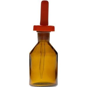 Picurator 60 ml, cu pipeta, laborator scolar, uz didactic imagine