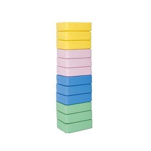 Set 12 perne puf dreptunghiulare, 30 x 20 x 8 cm, certificat Oeko-tex, cresa si gradinita imagine