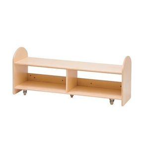 Bancuta din lemn, mobila, cu slpatiu de stocare pentru perne dreptunghiulare MOMO855219, 104.5 x 35 x 43.5 cm, cresa si gradinit imagine