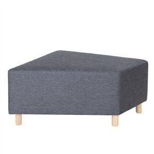 Puf pentru sala de asteptare Grafit ZigZag, 87 x 87 x 46 cm, rezistent la foc imagine