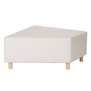 Puf pentru sala de asteptare Bej ZigZag, 87 x 87 x 46 cm, rezistent la foc imagine