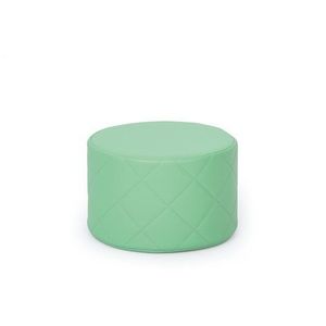 Taburet puf matlasat din spuma, verde deschis, 30x20 cm H, gradinita imagine