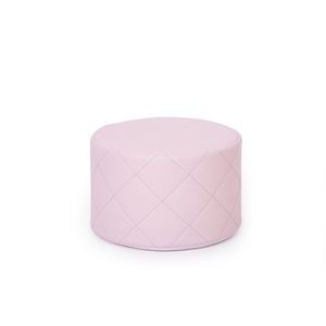 Taburet puf matlasat din spuma, roz deschis, 30x20 cm H, gradinita imagine