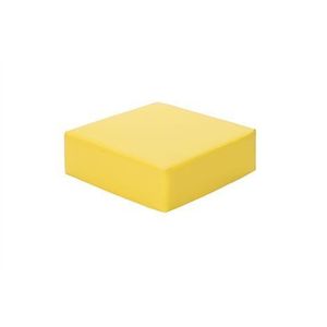 Perna-puf patrata din spuma, cu husa PVC, 30x30x10 cm, lime, certificat Oeko-Tex imagine