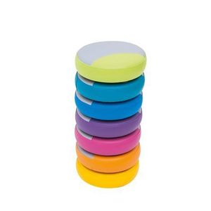 Set 7 pufuri din spuma Floare, 30 cm diam, 8 cm grosime, cresa si gradinita imagine