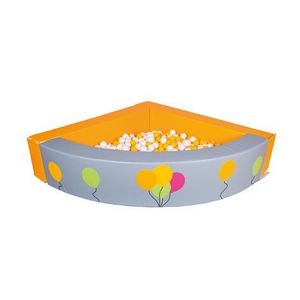 Piscina de colt pentru bile Baloons, 160x160x40 cm, cu certificat Oeko-Tex, cresa si gradinita imagine