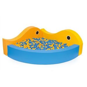 Piscina de colt pentru bile Pestisori, 205x205 cm, arc 330 cm, cu certificat Oeko-Tex, cresa si gradinita imagine