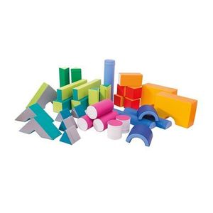Set 33 blocuri din spuma cu huse detasabile Small, cu certificat Oeko-Tex, cresa si gradinita imagine