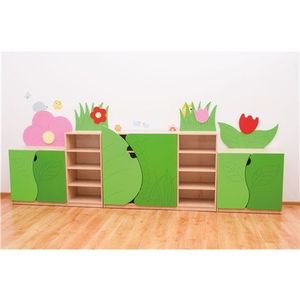 Set mobilier pentru gradinita si cresa Pajistea cu flori imagine