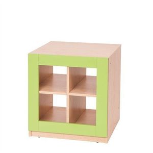 Dulap Verde cu 4 compartimente, colectia Cottage, mobilier gradinita imagine