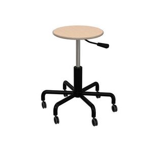 Taburet cu roti si inaltime reglabila, ideal pentru cabinet medical gradinita, scoala imagine
