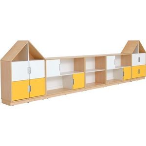 Set mobilier pentru gradinita Quadro 186, usi cu deschidere la 90 grade, artar imagine