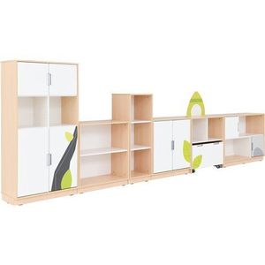 Set mobilier tematic pentru gradinita Flora, usi cu deschidere la 90 grade, inchidere silentioasa imagine