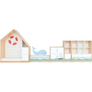 Set mobilier tematic pentru gradinita Marea, usi cu deschidere la 90 grade, inchidere silentioasa imagine