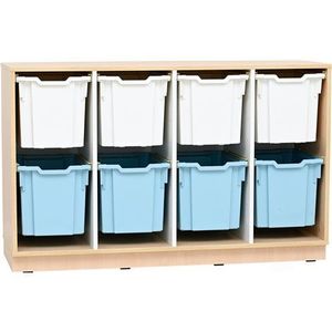 Set mobilier Quadro 193, cu 8 containere culisante, artar, gradinita si scoala imagine