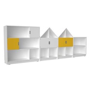 Set mobilier Quadro 200, design casute, artar, 355 cm lungime, gradinita si scoala imagine