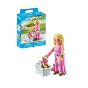 Playmobil - Figurina trendy cu animalut de colectie caine Chihuahua imagine