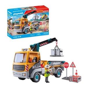 Playmobil - Camion de constructii cu macara Playmobil imagine