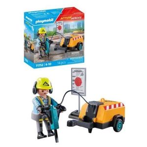 Playmobil - Muncitor cu ciocan demolator Playmobil imagine