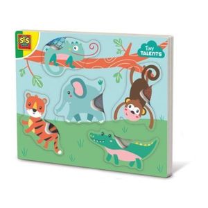 Puzzle din lemn - Animale cu textura imagine