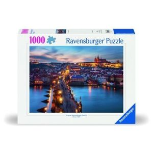 Ravensburger - Puzzle Praga noaptea 1000 piese design nou imagine