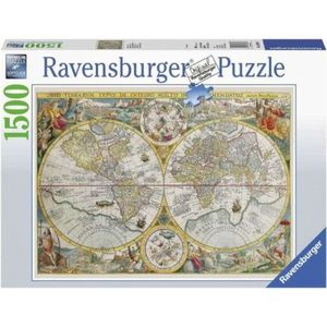 Ravensburger - Puzzle harta istorica 1500 piese design nou imagine