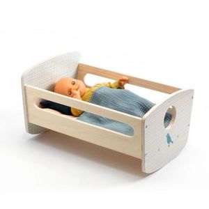 Patut balansoar pentru papusi, din lemn, Colectia Pomea, Djeco imagine