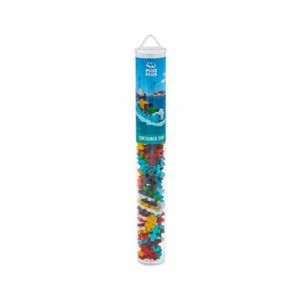 Set constructie Plus-Plus, tub 100 piese, Nava-container imagine